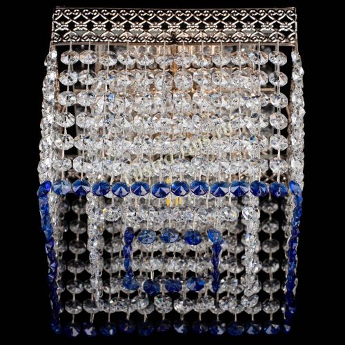 Люстра Квадрат Венеция №1 синяя в Саратове Гусь Хрустальный