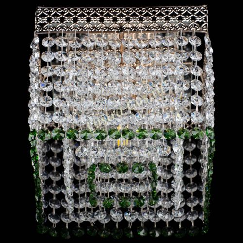 Люстра Квадрат Венеция №1 зеленая в Саратове Гусь Хрустальный