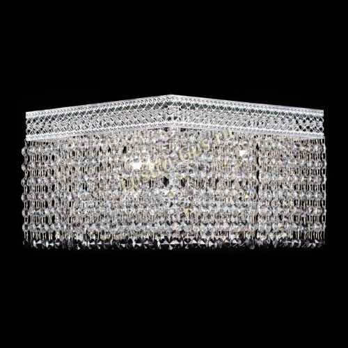 Люстра Квадрат Венеция №3 черная в Саратове Гусь Хрустальный