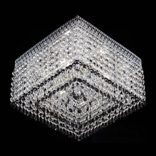 Люстра Квадрат Венеция №3 черная в Саратове Гусь Хрустальный