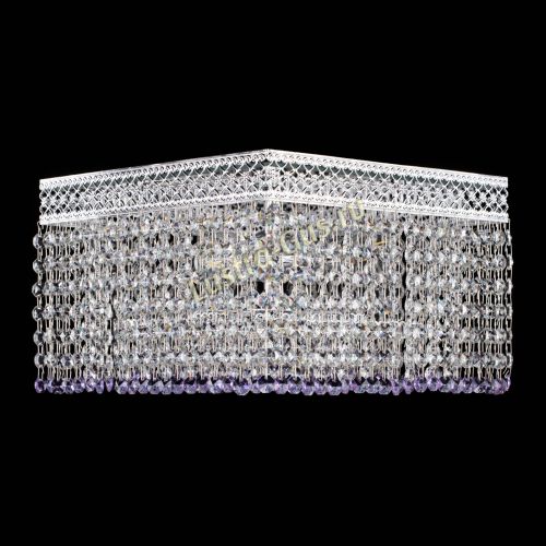 Люстра Квадрат Венеция №3 фиолетовая в Саратове Гусь Хрустальный