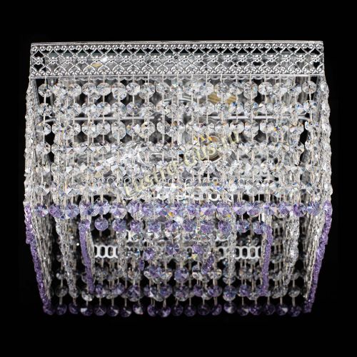 Люстра Квадрат Венеция №3 фиолетовая в Саратове Гусь Хрустальный