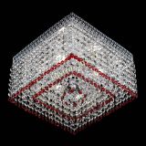 Люстра Квадрат Венеция №3 красная в Саратове