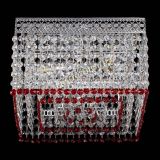 Люстра Квадрат Венеция №3 красная в Саратове