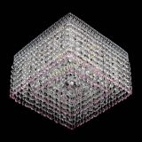 Люстра Квадрат Венеция №3 розовая в Саратове