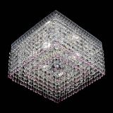 Люстра Квадрат Венеция №3 розовая в Саратове