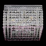 Люстра Квадрат Венеция №3 розовая в Саратове