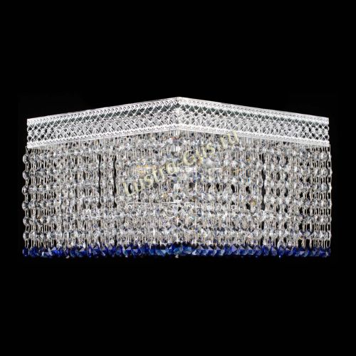 Люстра Квадрат Венеция №3 синяя в Саратове Гусь Хрустальный