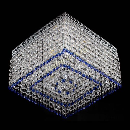 Люстра Квадрат Венеция №3 синяя в Саратове Гусь Хрустальный