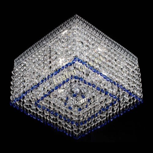 Люстра Квадрат Венеция №3 синяя в Саратове Гусь Хрустальный