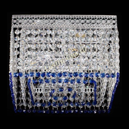 Люстра Квадрат Венеция №3 синяя в Саратове Гусь Хрустальный