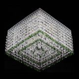 Люстра Квадрат Венеция №3 зеленая в Саратове