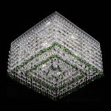 Люстра Квадрат Венеция №3 зеленая в Саратове