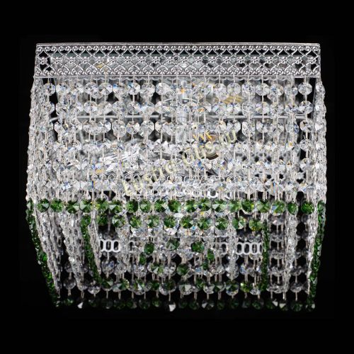 Люстра Квадрат Венеция №3 зеленая в Саратове Гусь Хрустальный