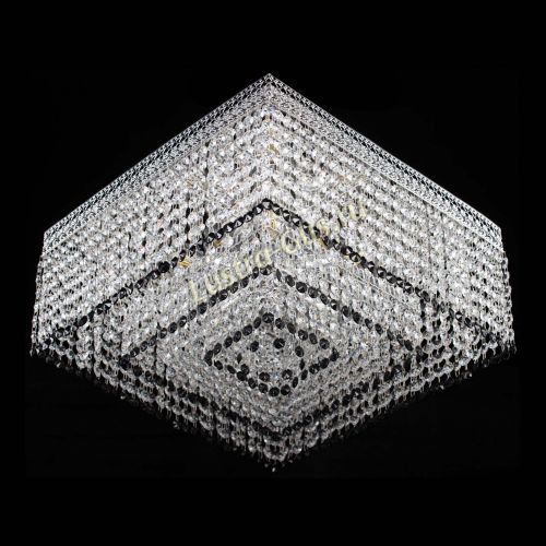 Люстра Квадрат Венеция №5 черная в Саратове Гусь Хрустальный