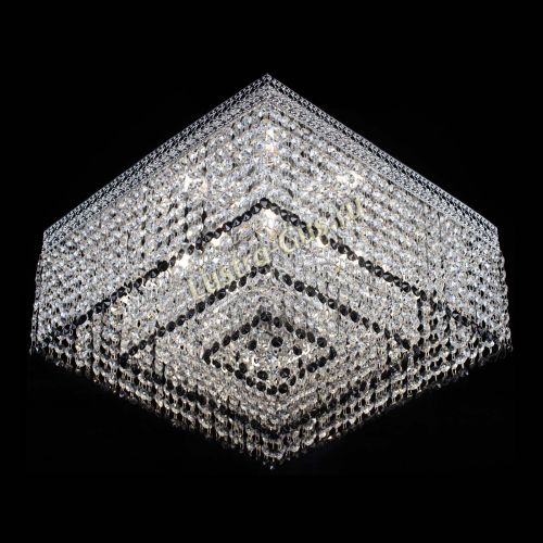 Люстра Квадрат Венеция №5 черная в Саратове Гусь Хрустальный