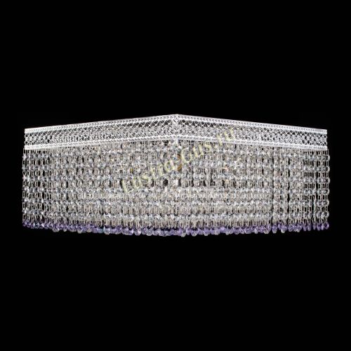 Люстра Квадрат Венеция №5 фиолетовая в Саратове Гусь Хрустальный