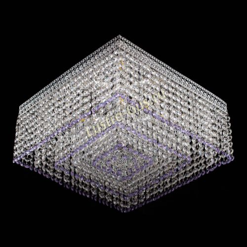 Люстра Квадрат Венеция №5 фиолетовая в Саратове Гусь Хрустальный