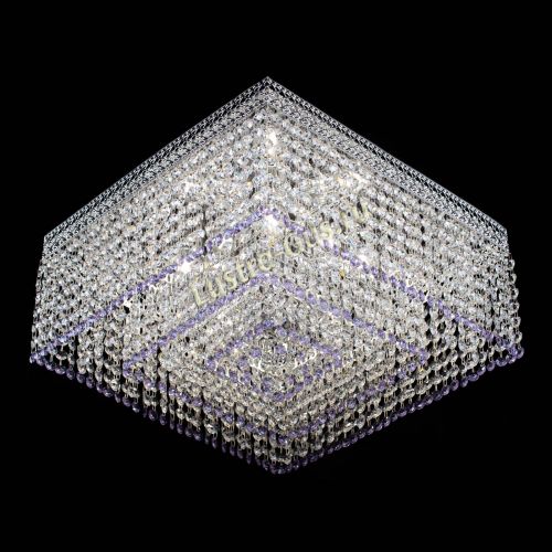 Люстра Квадрат Венеция №5 фиолетовая в Саратове Гусь Хрустальный