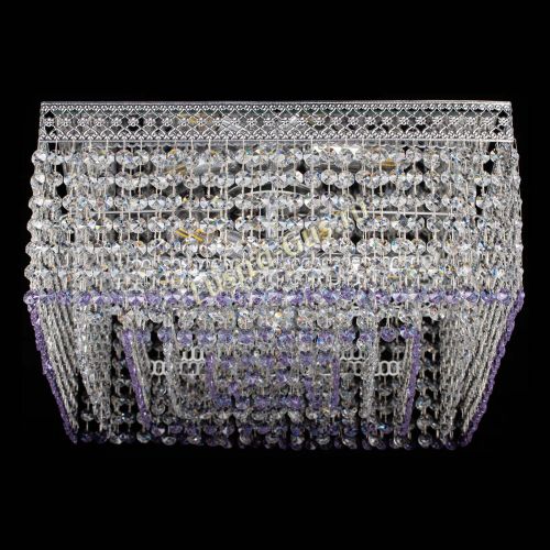 Люстра Квадрат Венеция №5 фиолетовая в Саратове Гусь Хрустальный