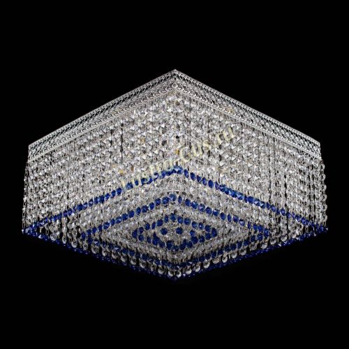 Люстра Квадрат Венеция №5 синяя в Саратове Гусь Хрустальный