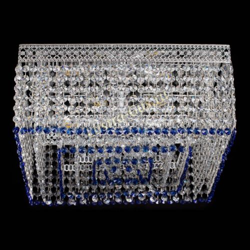 Люстра Квадрат Венеция №5 синяя в Саратове Гусь Хрустальный