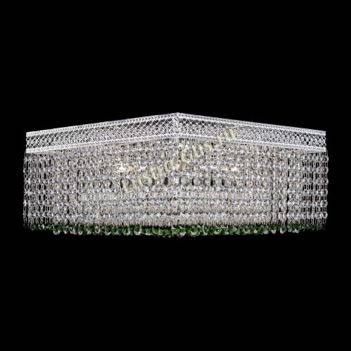 Люстра Квадрат Венеция №5 зеленая в Саратове Гусь Хрустальный