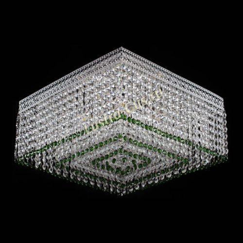Люстра Квадрат Венеция №5 зеленая в Саратове Гусь Хрустальный