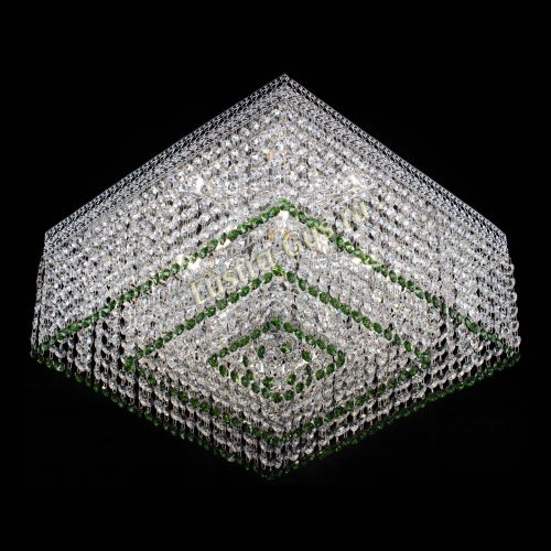 Люстра Квадрат Венеция №5 зеленая в Саратове Гусь Хрустальный