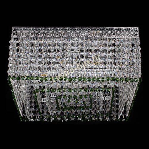 Люстра Квадрат Венеция №5 зеленая в Саратове Гусь Хрустальный