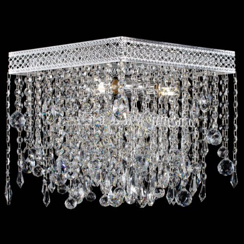 Люстра Квадрат Венеция капель №3 в Саратове Гусь Хрустальный