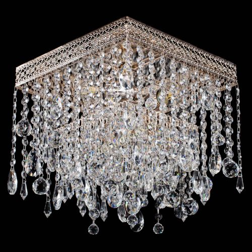 Люстра Квадрат Венеция капель №3 в Саратове Гусь Хрустальный