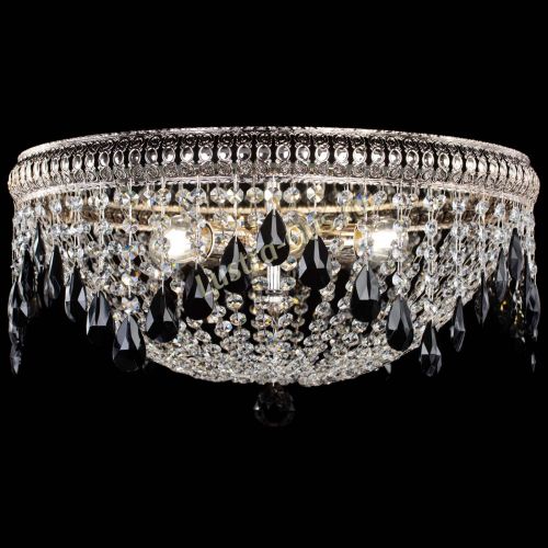 Люстра Лацио №5 журавлик черная в Саратове Гусь Хрустальный