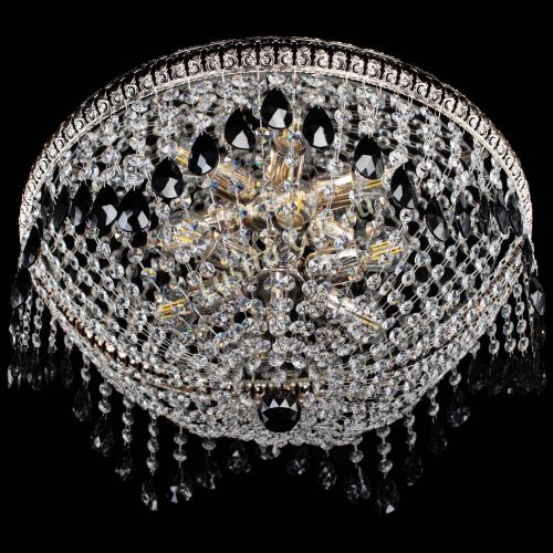 Люстра Лацио №5 журавлик черная в Саратове Гусь Хрустальный