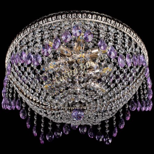 Люстра Лацио №5 журавлик фиолетовая в Саратове Гусь Хрустальный