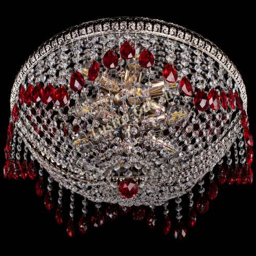 Люстра Лацио №5 журавлик красная в Саратове Гусь Хрустальный