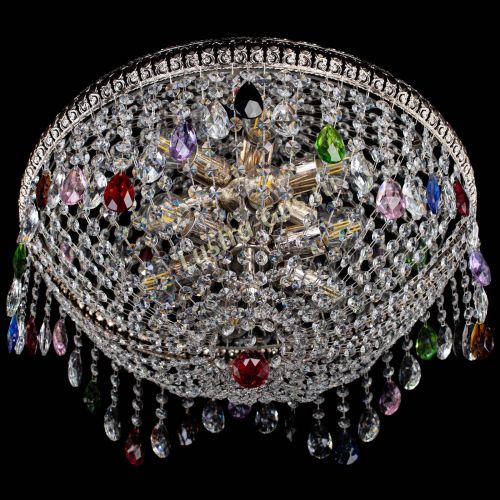 Люстра Лацио №5 журавлик разноцветная в Саратове Гусь Хрустальный