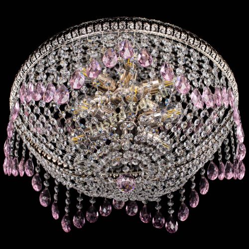 Люстра Лацио №5 журавлик розовая в Саратове Гусь Хрустальный