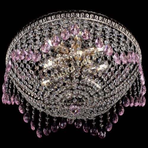 Люстра Лацио №5 журавлик розовая в Саратове Гусь Хрустальный