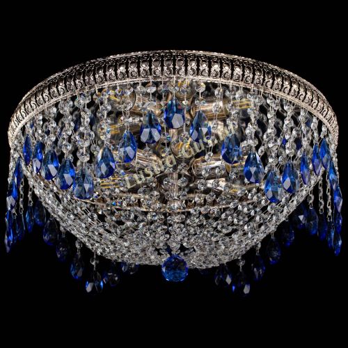 Люстра Лацио №5 журавлик синяя в Саратове Гусь Хрустальный