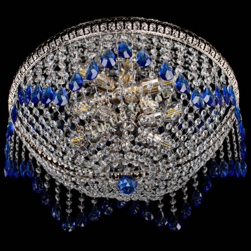 Люстра Лацио №5 журавлик синяя в Саратове Гусь Хрустальный