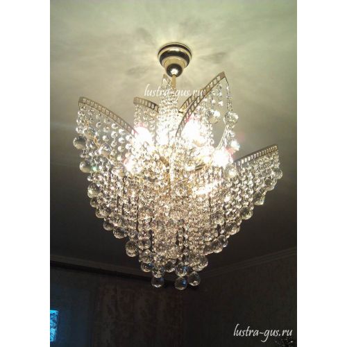 Люстра Лилия № 2 шар в Саратове Гусь Хрустальный