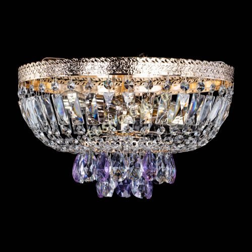 Люстра Милан Астра №3 фиолетовая в Саратове Гусь Хрустальный