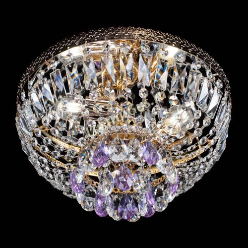 Люстра Милан Астра №3 фиолетовая в Саратове Гусь Хрустальный