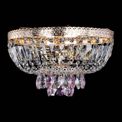 Люстра Милан Астра №3 розовая в Саратове Гусь Хрустальный