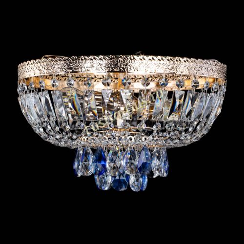 Люстра Милан Астра №3 синяя в Саратове Гусь Хрустальный