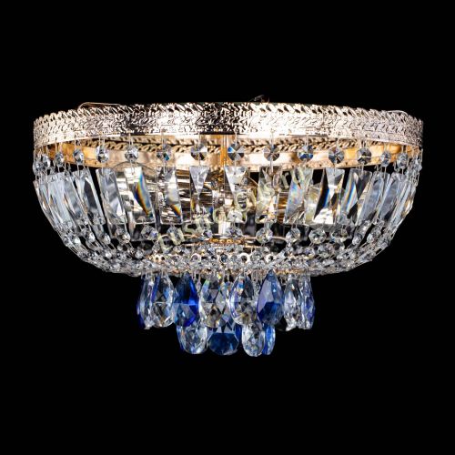 Люстра Милан Астра №3 синяя в Саратове Гусь Хрустальный