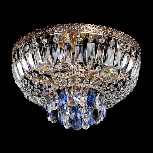 Люстра Милан Астра №3 синяя в Саратове Гусь Хрустальный