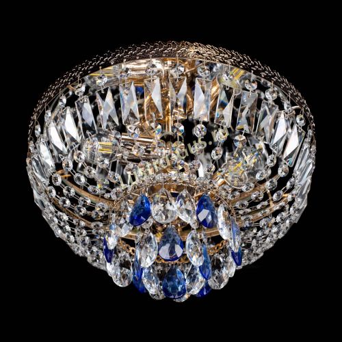 Люстра Милан Астра №3 синяя в Саратове Гусь Хрустальный