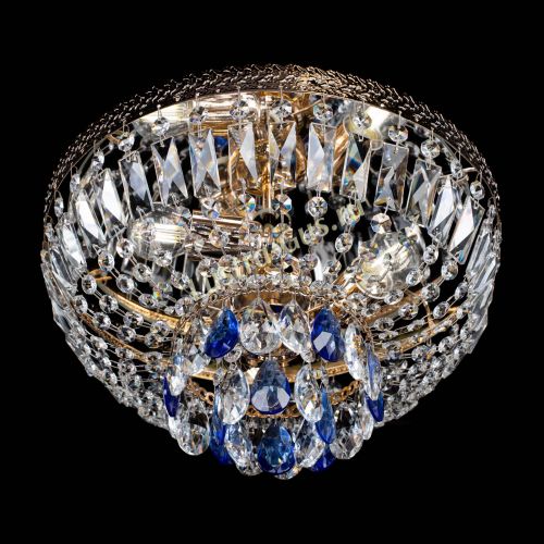 Люстра Милан Астра №3 синяя в Саратове Гусь Хрустальный